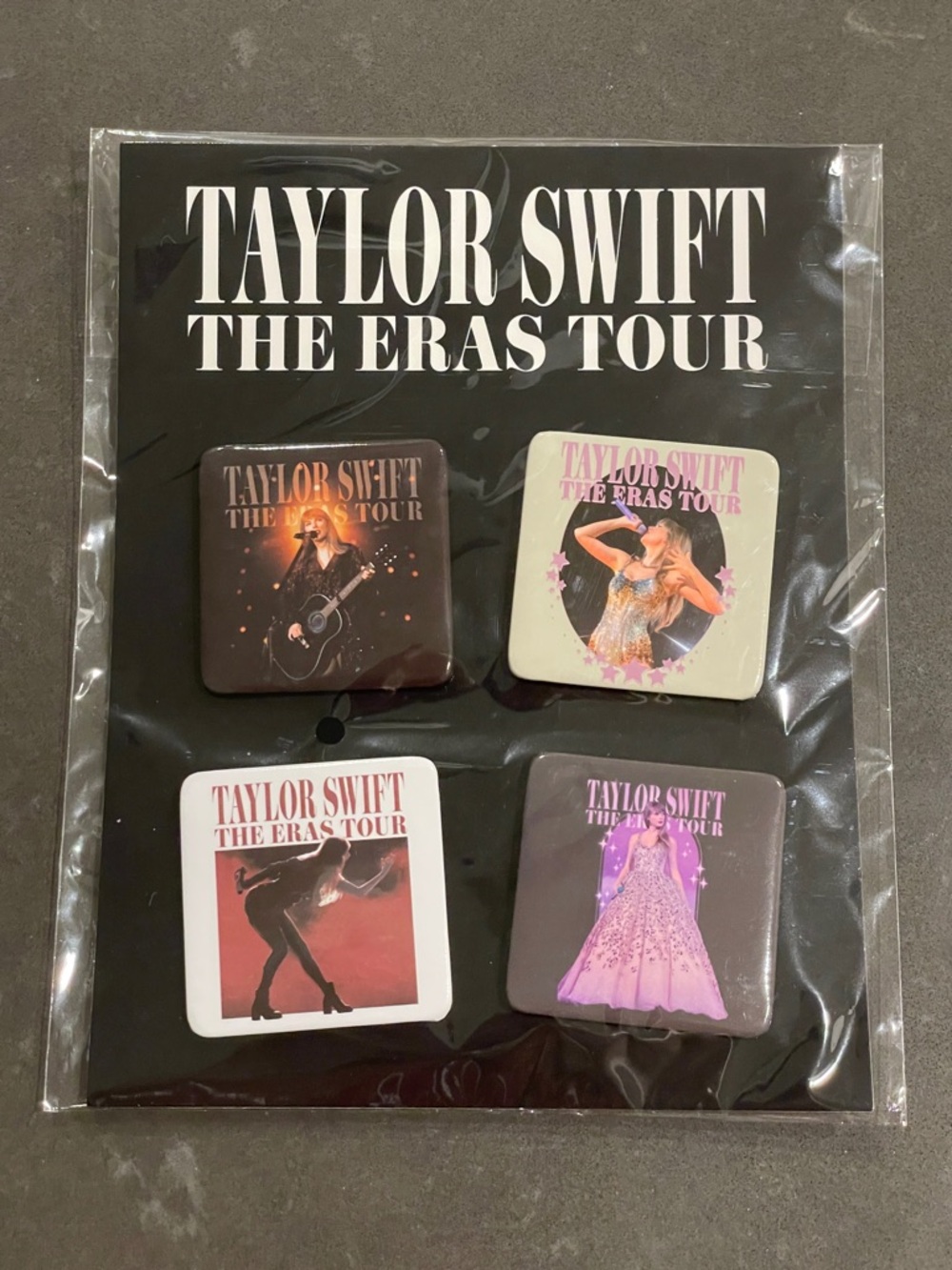 Taylor Swift Eras Tour Photo Pins Set of 4 NWT
